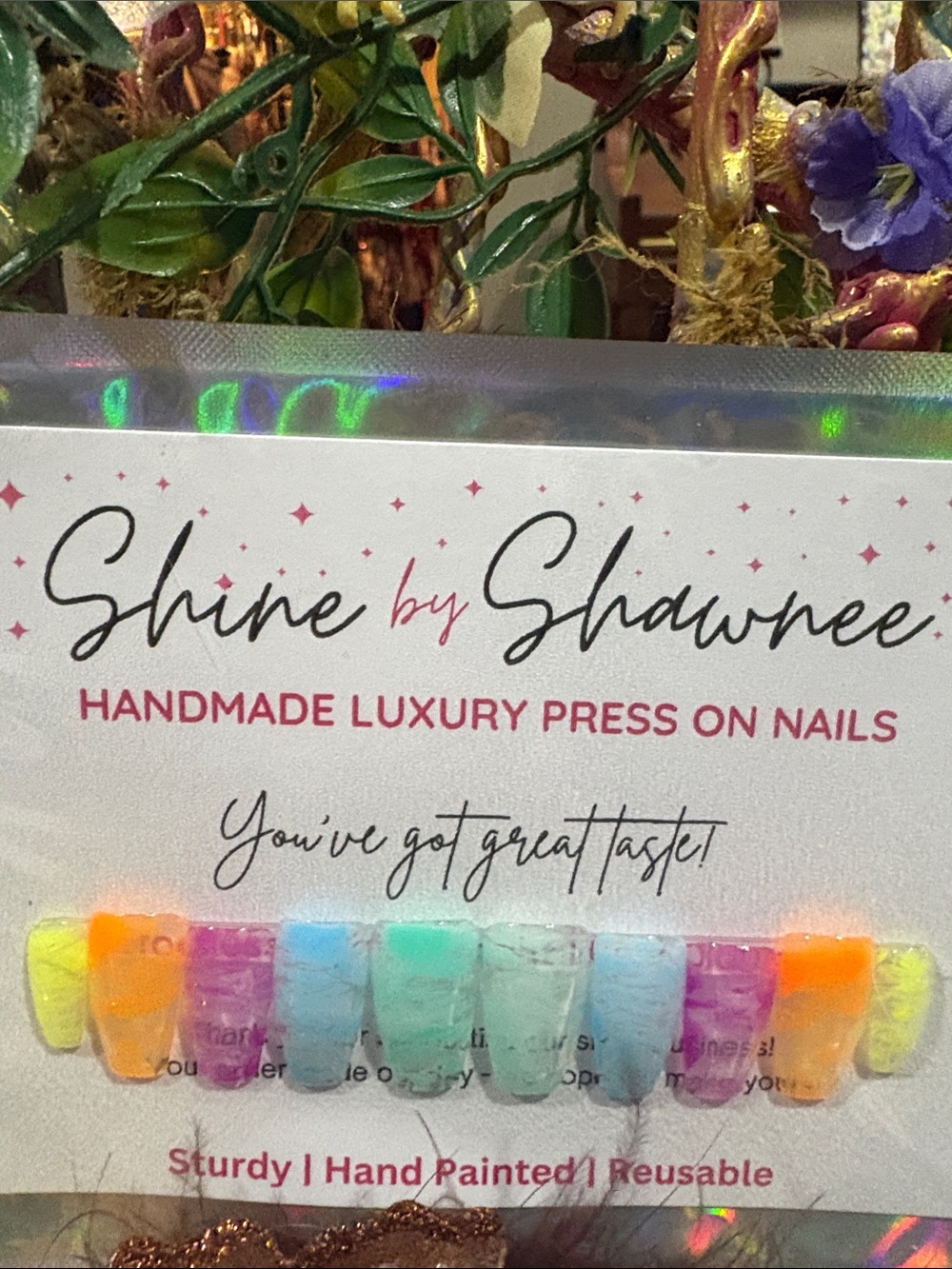Handmade Multicolor mixed w/ clear & Smokey white for marbled look NWT 5/$35 - Picture 2 of 5